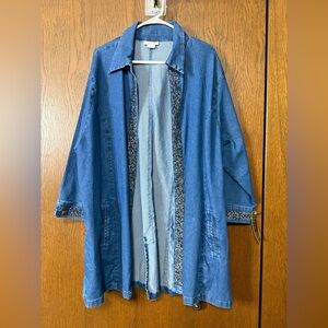 Tia Blue Denim jacket NWT